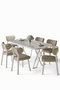 Hanah Home Axton - Blanco, Capuchino